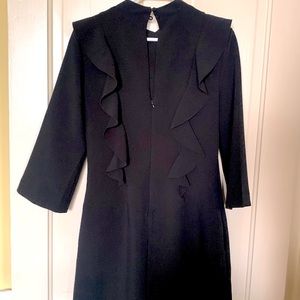 Banana Republic Women’s Black Dress with Ruffle